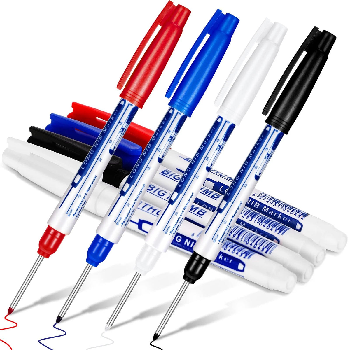 Set of 4 Deep Reach Waterproof Hole Markers for Automotive Use