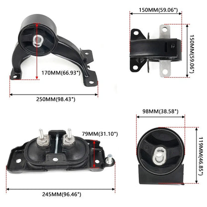 4X Engine Trans Mount for Chrysler Town & Country, Dodge Grand Caravan (2011–2020)