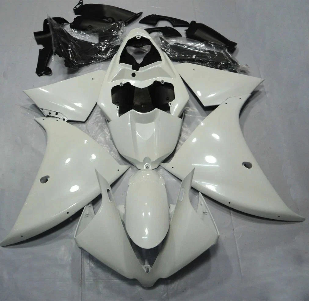 Fairing Kit for Yamaha YZF R1 (2012–2014) Pearl White ABS Injection w/ Tank Cover