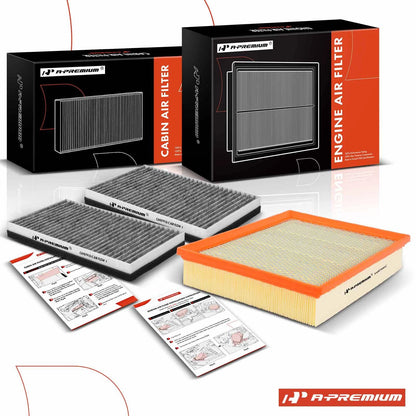Engine & Cabin Air Filter for Chevy Silverado Suburban GMC Yukon Sierra (A1519C, AF1519, PA5314)