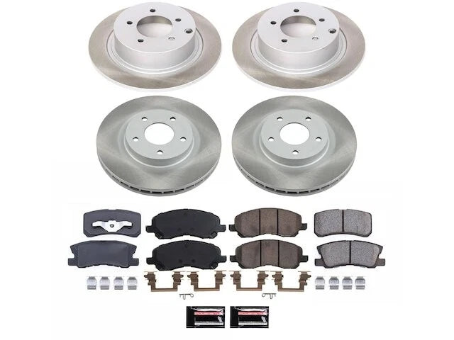 Brake Pad and Rotor Kit for Mitsubishi Lancer (2008–2016) 84154ZMPH