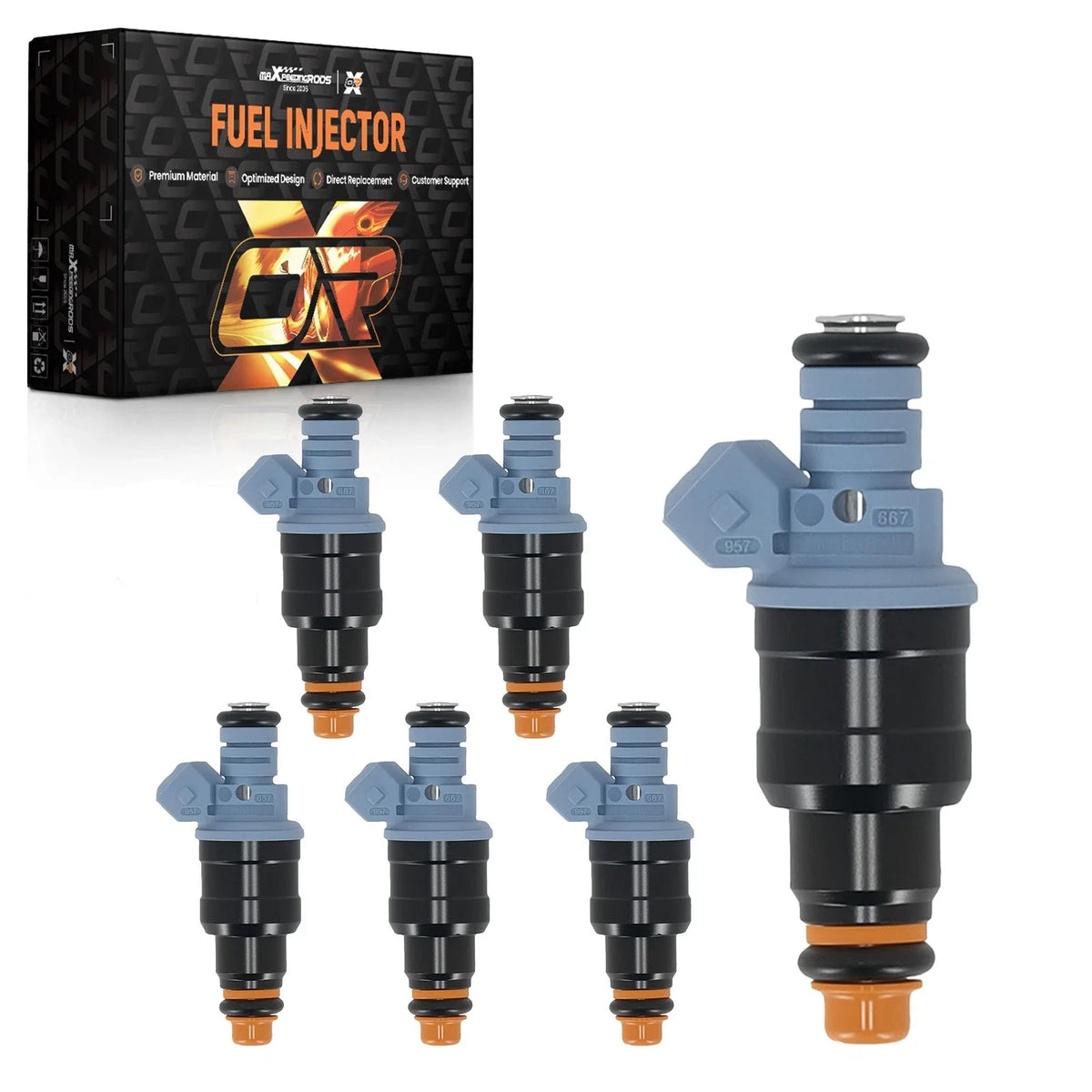 6x Fuel Injector for Ford Bronco II 2.9L V6 (1986–1990)
