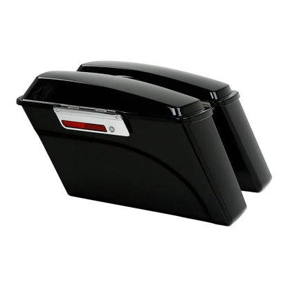 Saddle Bags & Chrome Conversion Brackets for Harley Softail