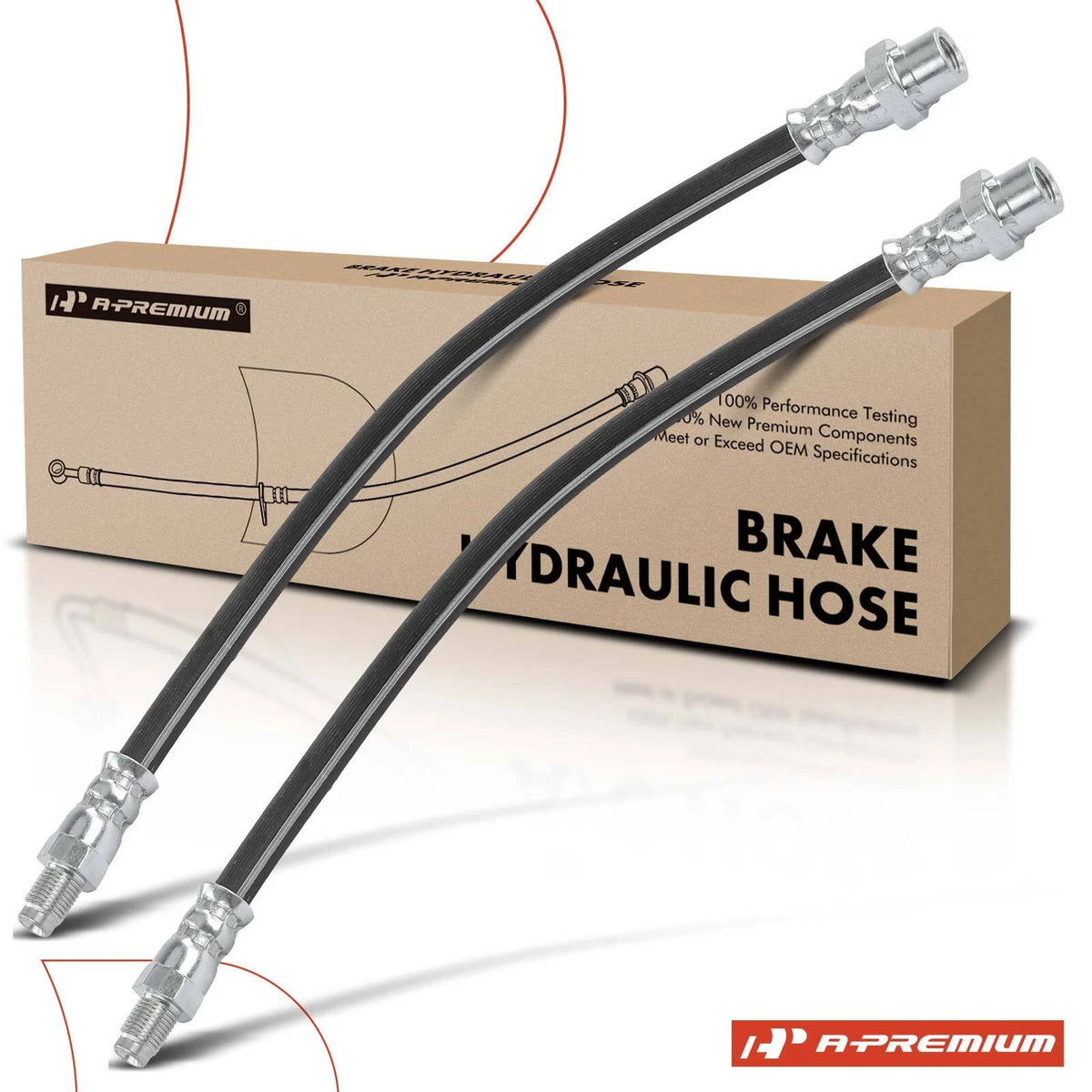 2X Rear Brake Hydraulic Hose for BMW E30 M2 M3 M4 (2015–2021) 34302284748, 2206680