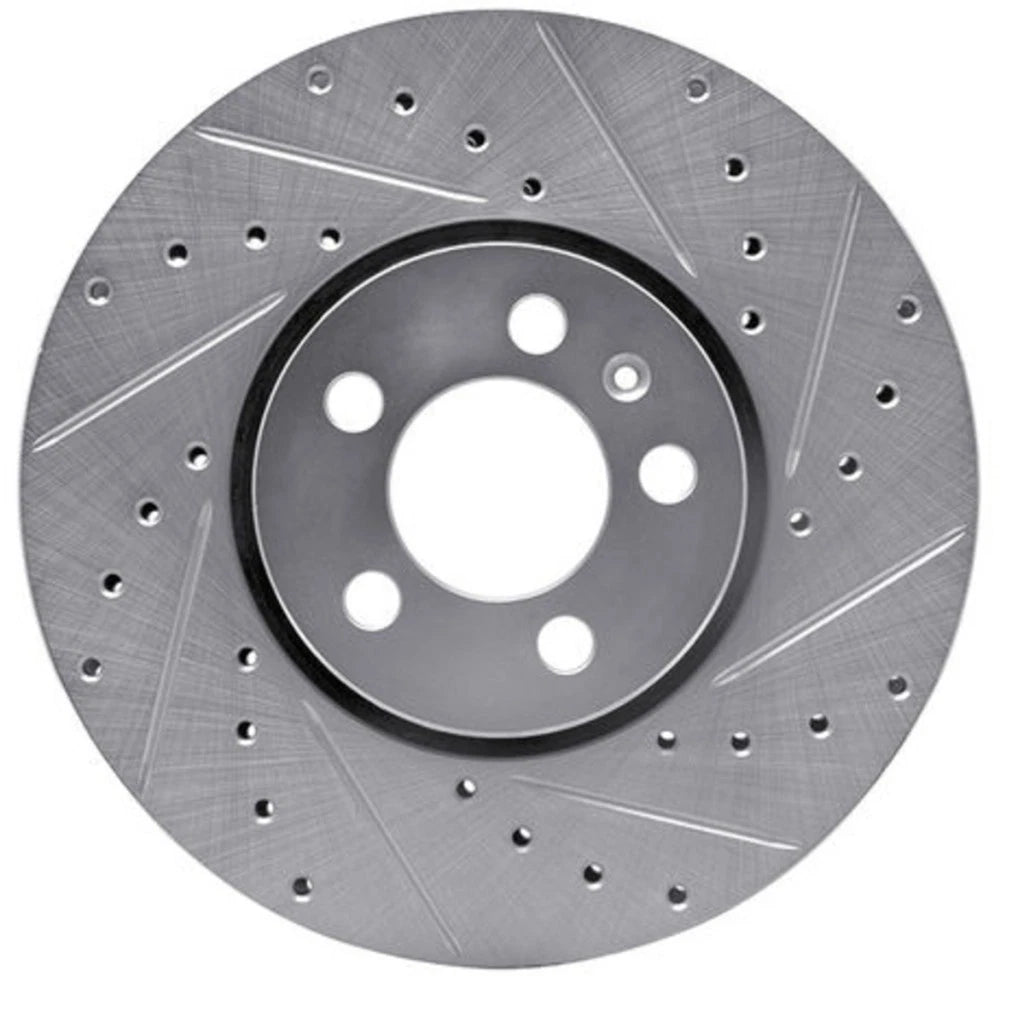 Rotor Set for Volkswagen Beetle (1999–2010) | Drilled and Slotted | ALX-PAU-DF-7612-74024-CLA1