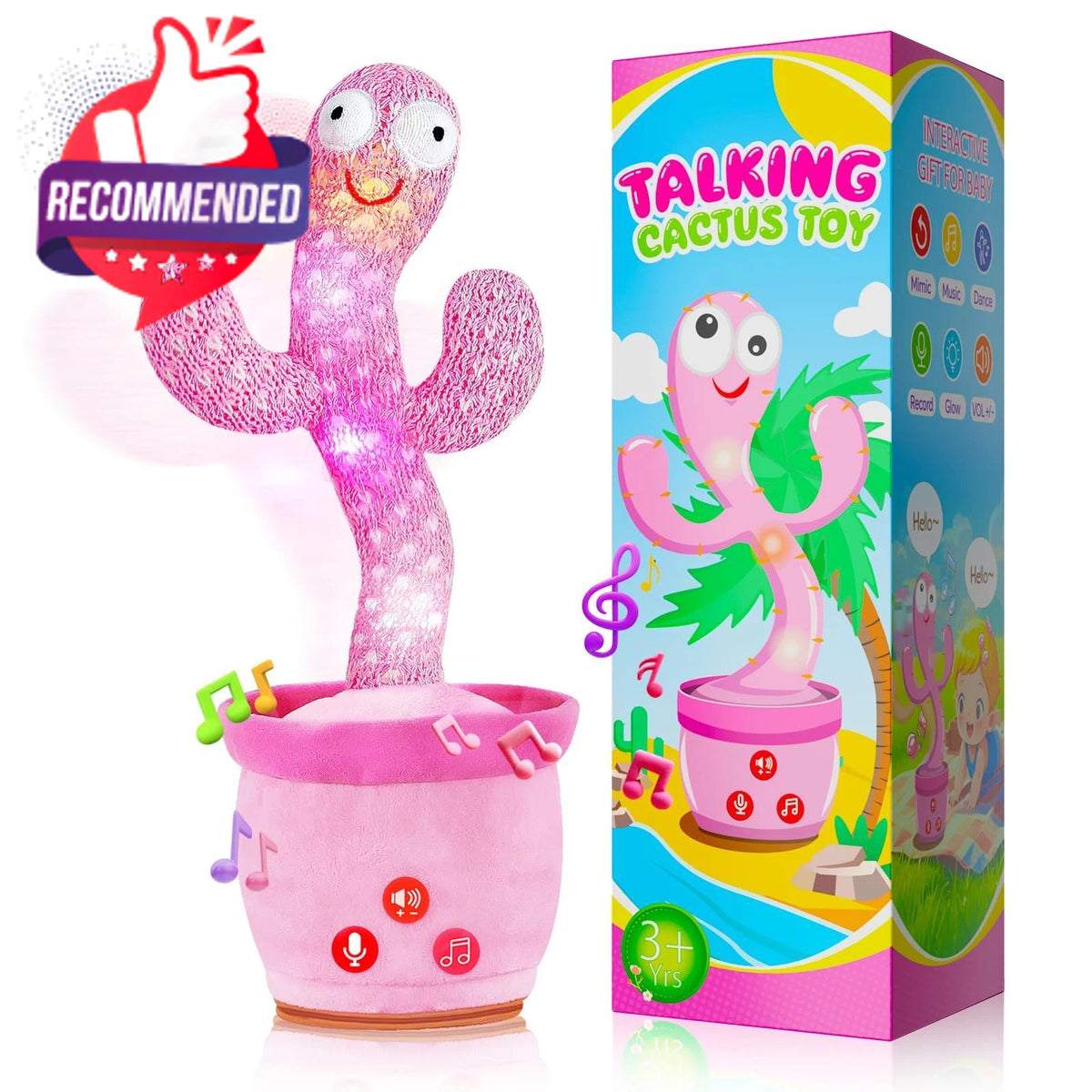 Dancing Talking Cactus Toy for Baby Toddlers (2023)