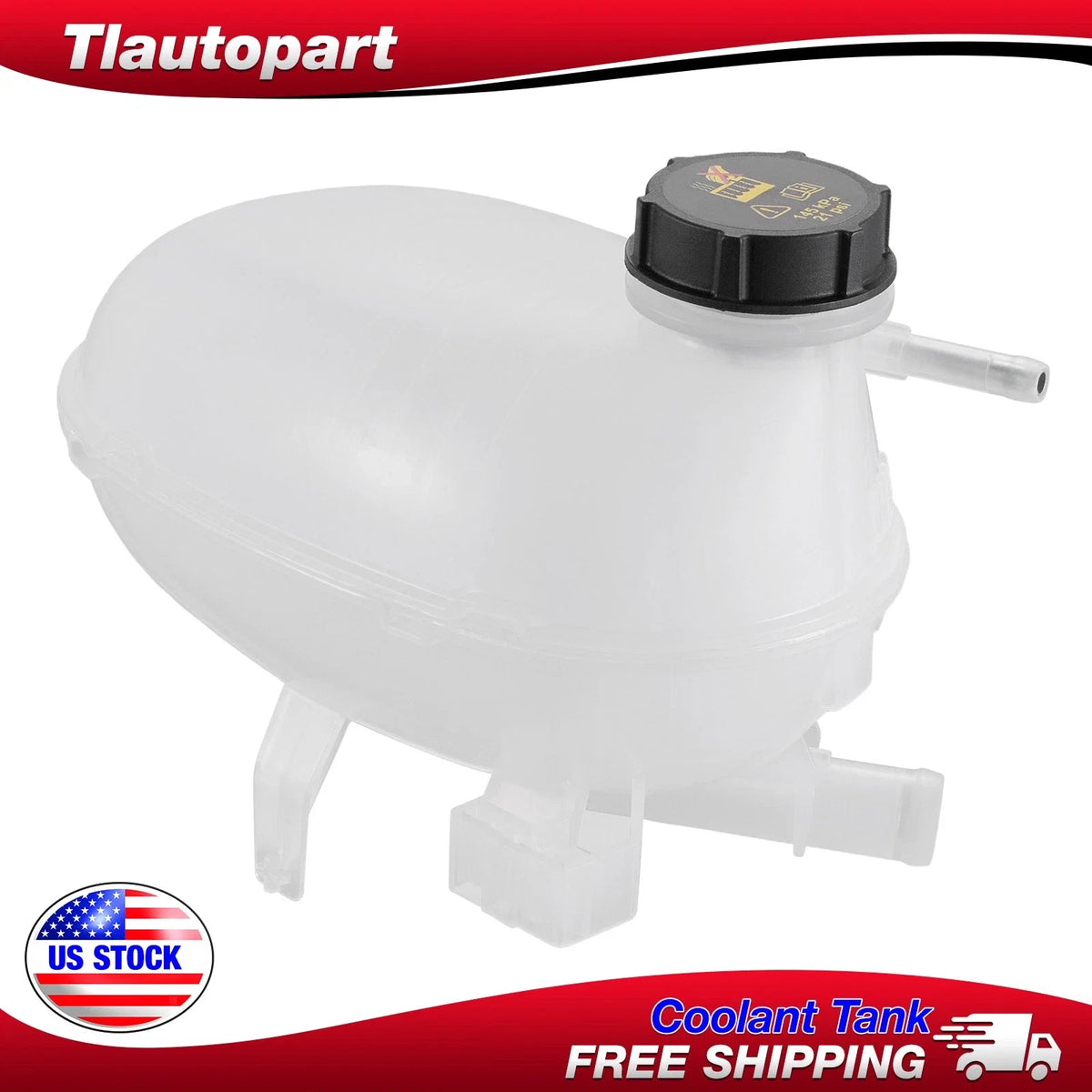 Engine Coolant Reservoir w/ Cap for Ford Escape (2017–2019) L4 1.5L 2.0L 2.5L
