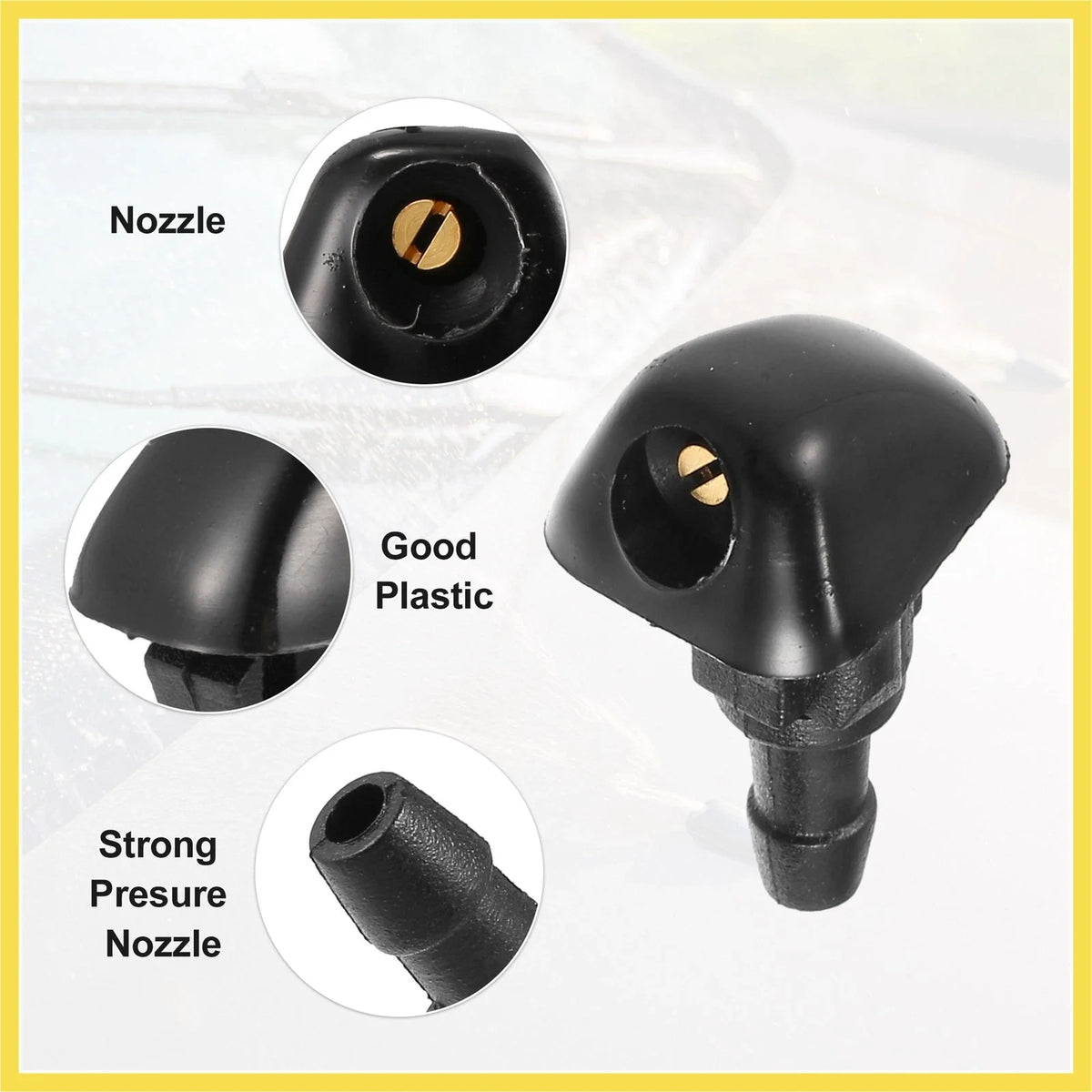 2pcs Windshield Wiper Washer Nozzle Spray Jet for Honda Civic (2006–2011) No. 76810SWAE01