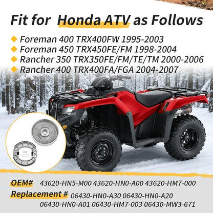 Rear Brake Drum Hub & Shoes for Honda Foreman 400 TRX400FW (1995–2003)