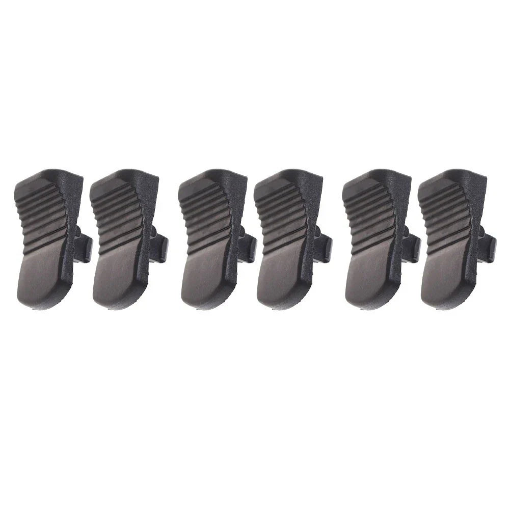 Set of 6 Black Plastic Switch Buttons for GWS6/8 100/125 FF03 100A