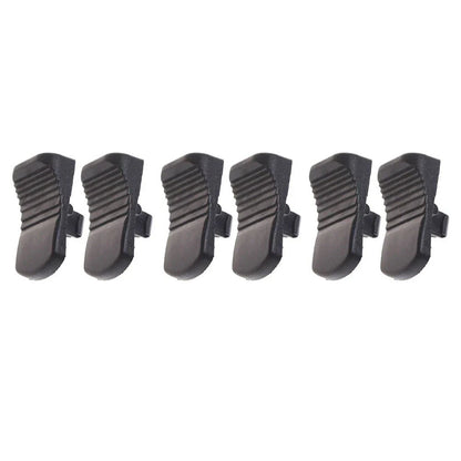 Set of 6 Black Plastic Switch Buttons for GWS6/8 100/125 FF03 100A