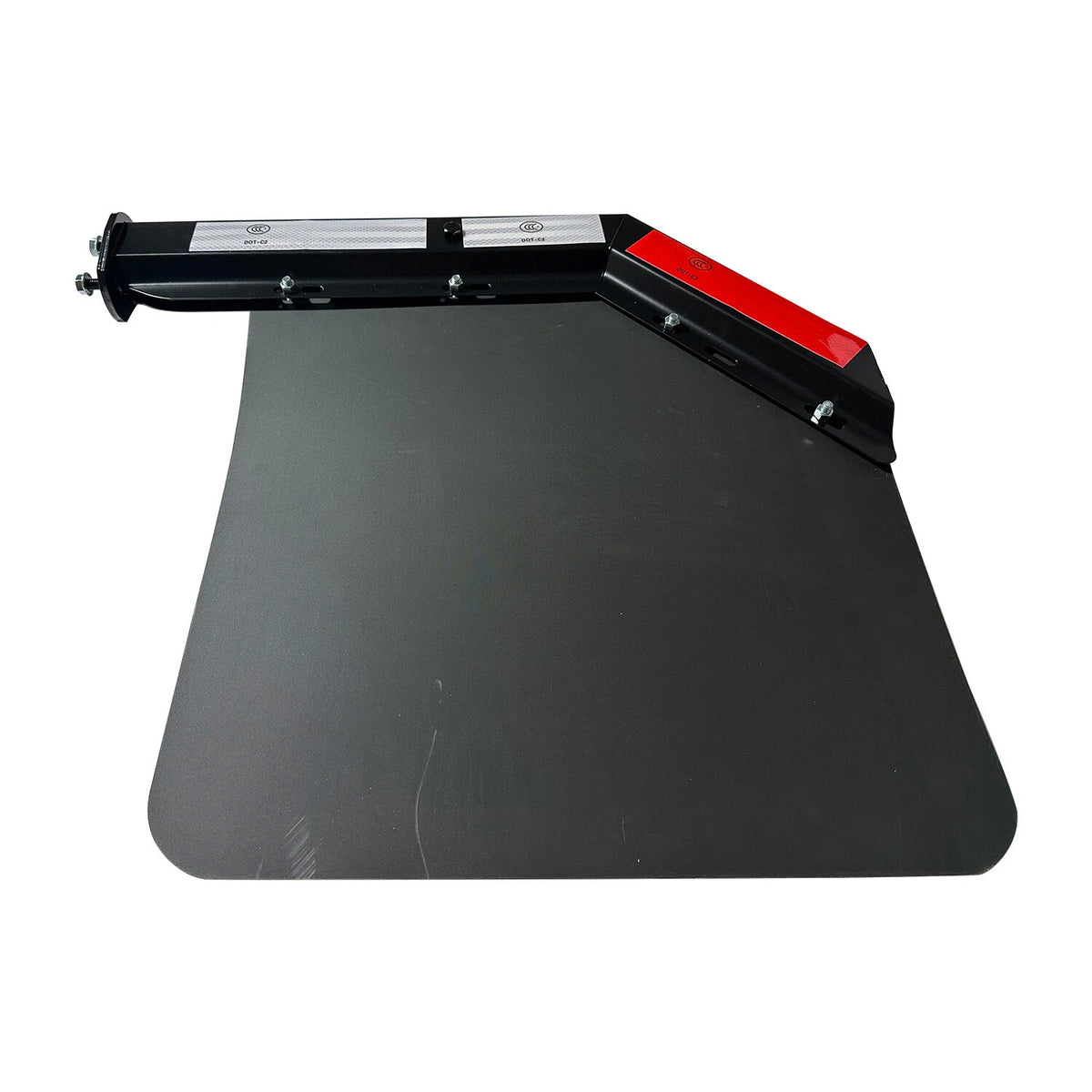 Pair Semi Truck Splash Guard Fender Hanger Kit & Mud Flaps