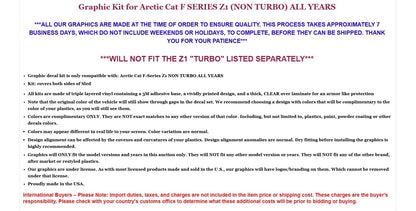 SLED Graphic Stickers Decals for Arctic Cat F Series Z1 (All Years)