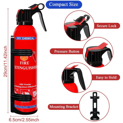 2X ABC Dry Chemical Fire Extinguishers Portable Powder Red
