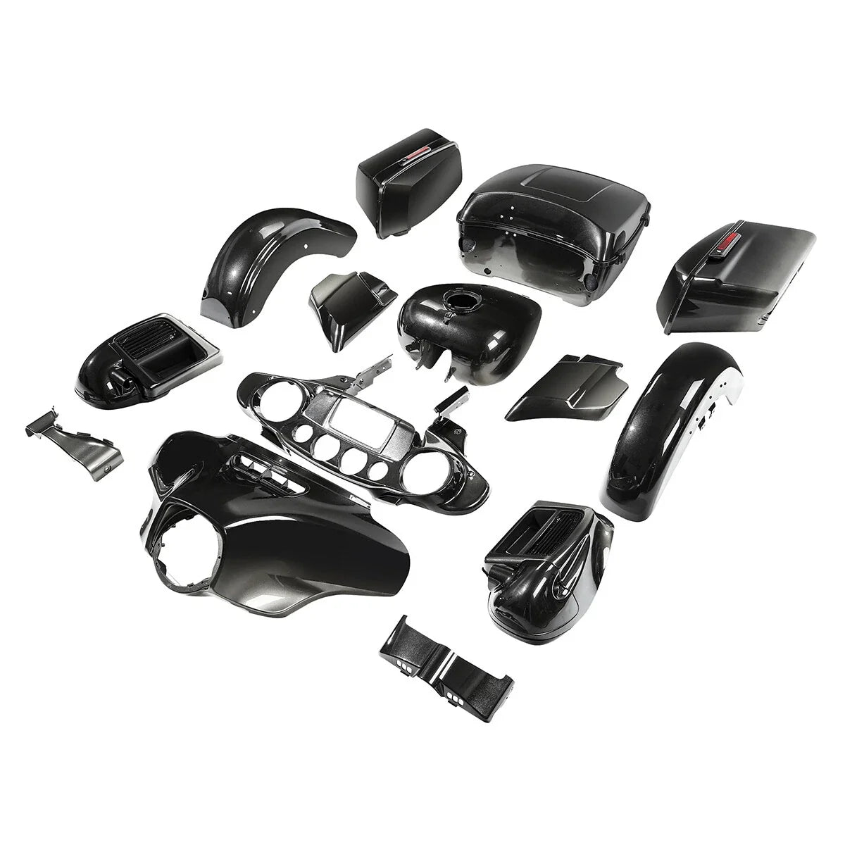 Fairings Bodywork Kit for Harley Electra Glide CVO Limited (2014–2023) Black Earth Fade