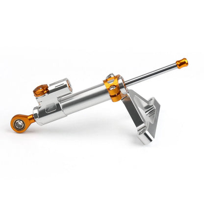 Steering Damper Stabilizer for Kawasaki ZX6R (2007–2008) Silver T9