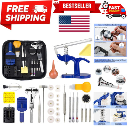 Professional Watch Repair Kit with Spring Bar & Press Tool