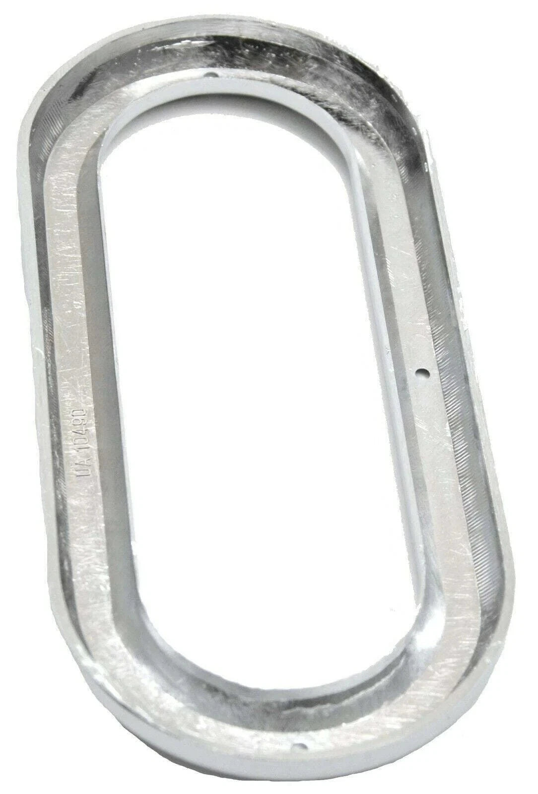 Light Bezel/Trim for 6.5" Oval Light Plain Chrome Plastic (UP#10490B)