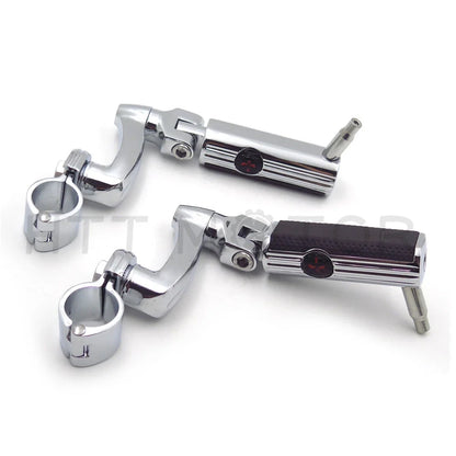 Gear Skull 1" 25mm Arched Footpeg Mounting Kit for Motorcycle