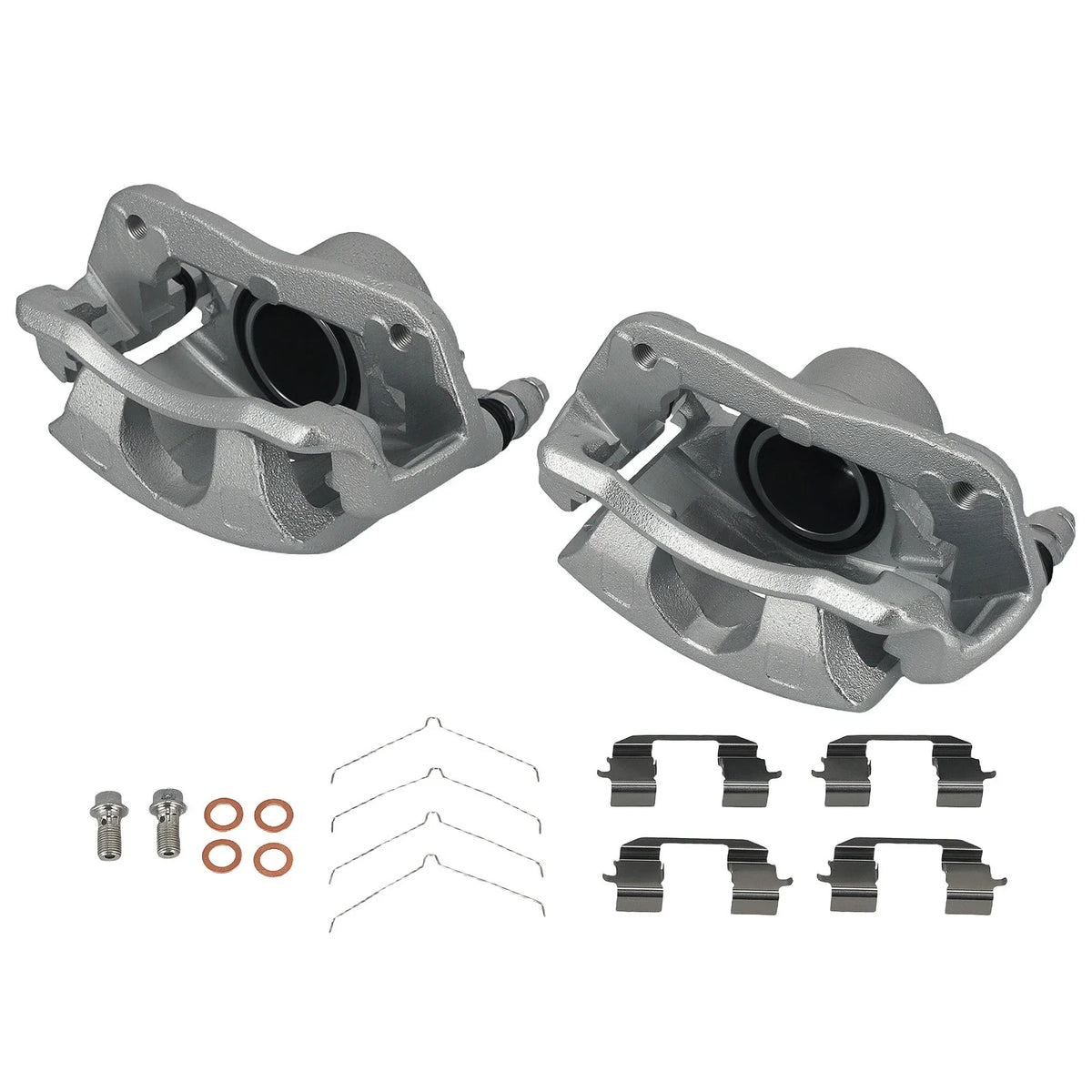 Pair of Front Brake Calipers w/ Bracket for Honda CR-V (2002–2004)