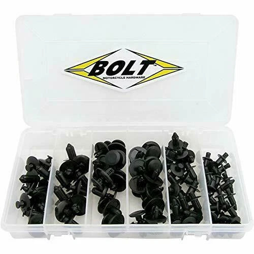 80-Piece Nylon Rivet Kit for ATV Motorcycle Bodywork (2009-RIVETS)