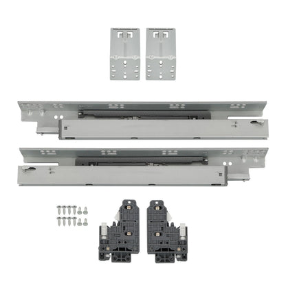 Set of 4 Smooth Gliding Soft Close Drawer Slides 15in Full Extension