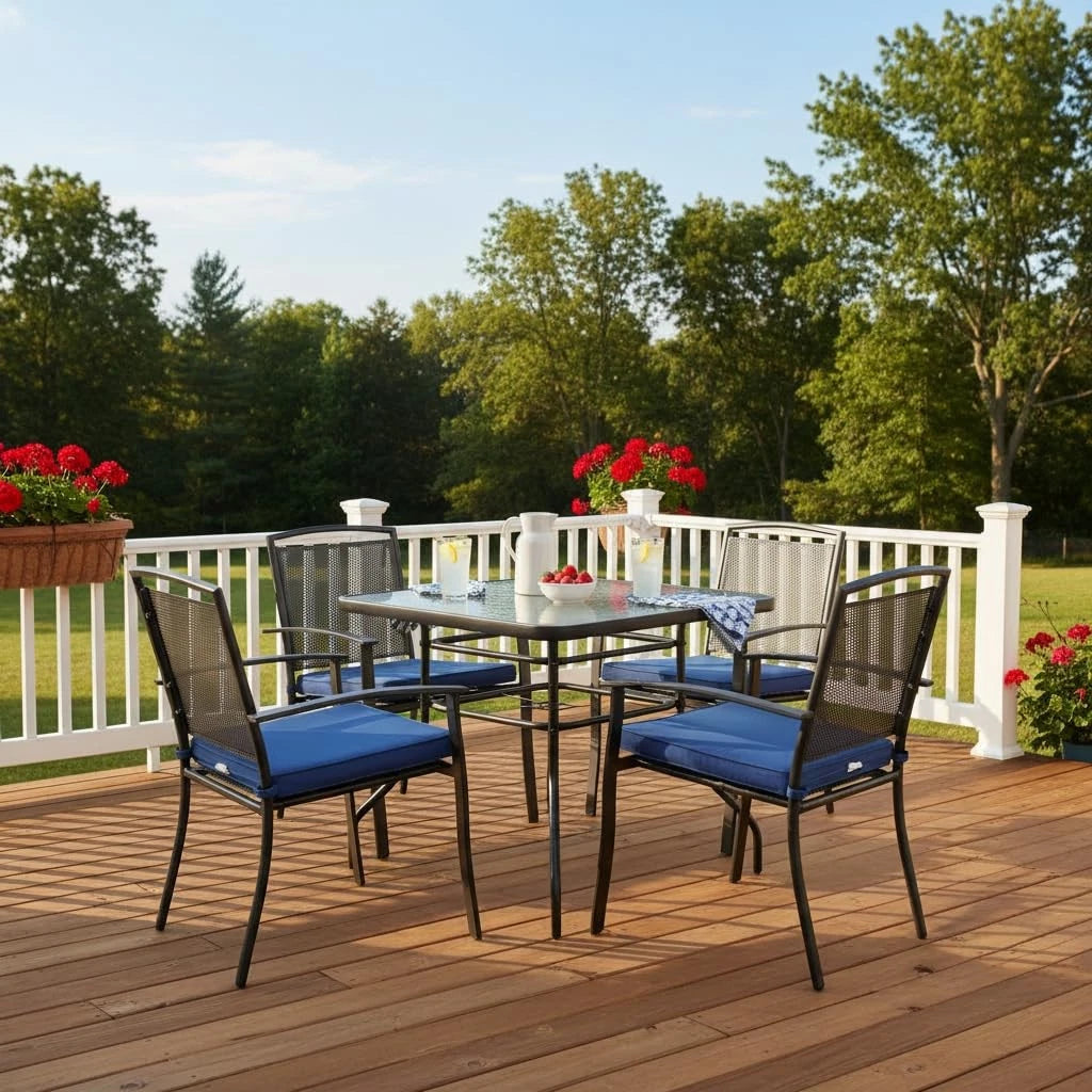 32 Inch Outdoor Dining Table for Patio Bistro Use