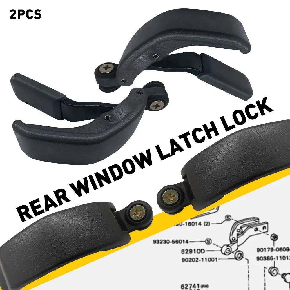 2Pcs Rear Quarter Window Lock Latch for Toyota Tacoma T100 Hilux (1989–2000)