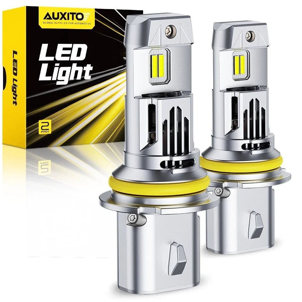2X AUXITO 9007 HB5 LED Headlight Bulbs for High/Low Beam (6500K, 33000LM)