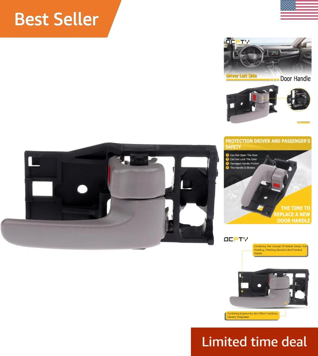 Interior Door Handle Replacement for Toyota Sequoia & Tundra (2008–2021)