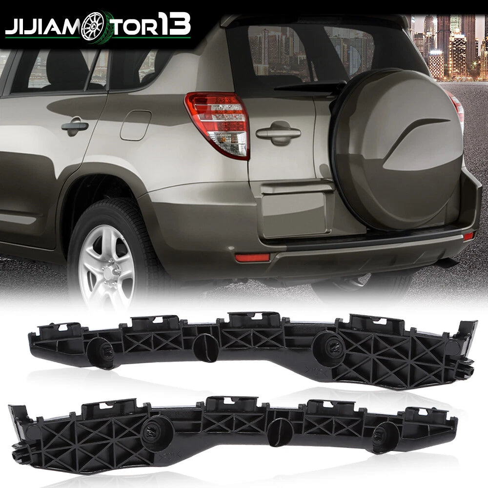 Set of 2 Rear Bumper Brackets for Toyota RAV4 (2006–2012) J-02BUN2009ABK, 521550R010, 521560R010