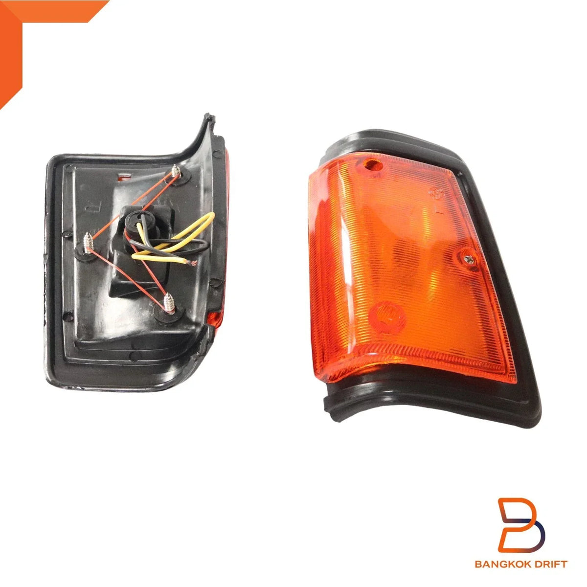 Black Front Corner Turn Signal Light for Nissan Datsun 720 Pickup (79-86)