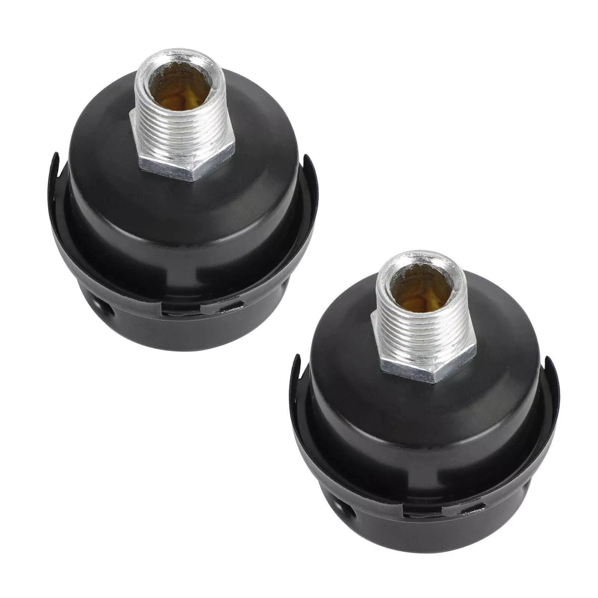 2X 1/2" 20mm Air Compressor Silencer Intake Filter Metal Muffler