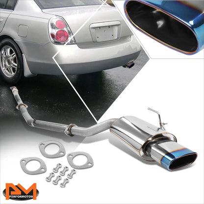 Burnt Muffler Tip Catback Exhaust System for Nissan Altima 2002–2006 QR25DE