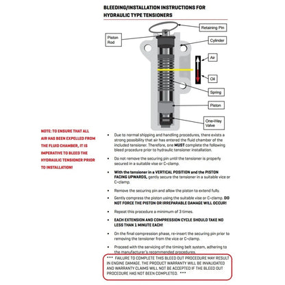 Hydraulic Automatic Auto Tensioner for Hilux VZN167 VZN172 V6 3.4L 5VZ-FE 02~05