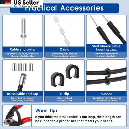 Universal Bike Brake Cable and Shift for (Universal)