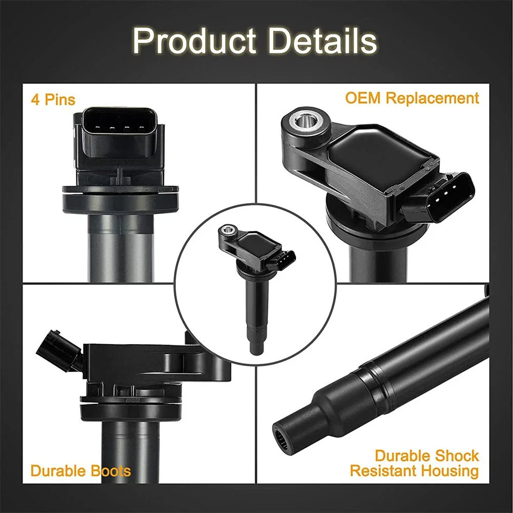 Ignition Coil and Spark Plug for Toyota Highlander (2001–2010)