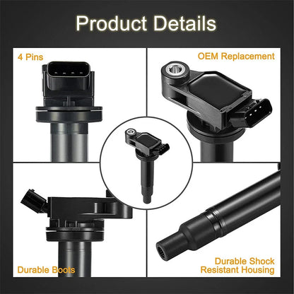 Ignition Coil and Spark Plug for Toyota Highlander (2001–2010)