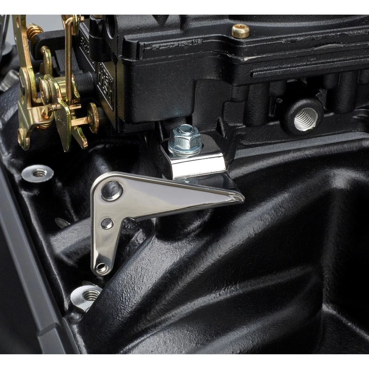 Polished Stainless Carburetor Throttle Cable Bracket for 4914001