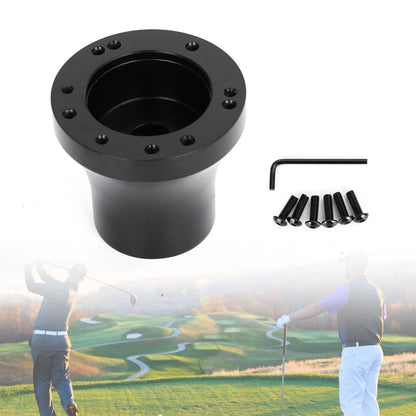 Aluminum Steering Wheel Adapter Hub for EZGO TXT & RXV (Black T9)