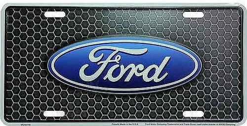 Ford Racing License Plate Emblem for Ford Truck (Built Tough)
