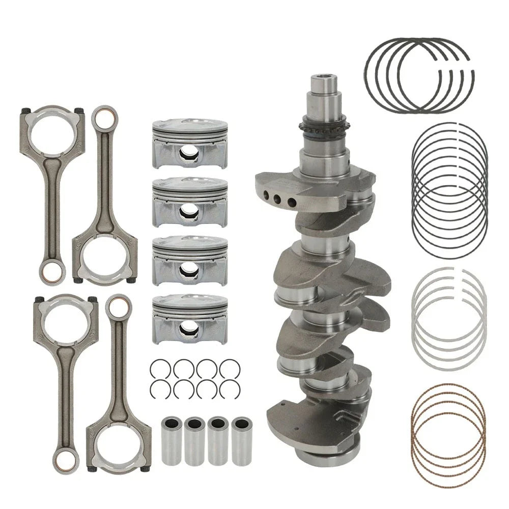 Set of 4 Crankshaft Rods & Pistons for Hyundai Elantra GT Tucson (2014–2017)