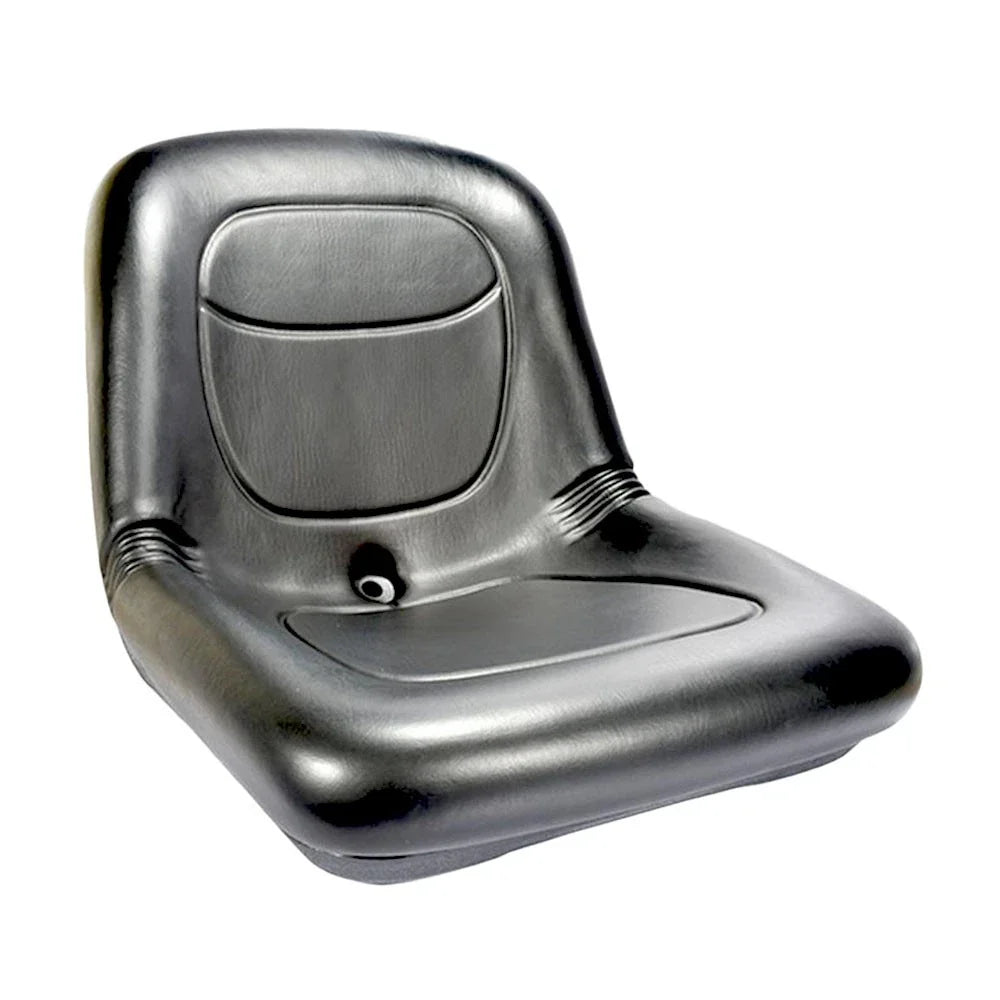 High Back Seat 15" Black PVC Vinyl for Universal Fit (No Specific Years)