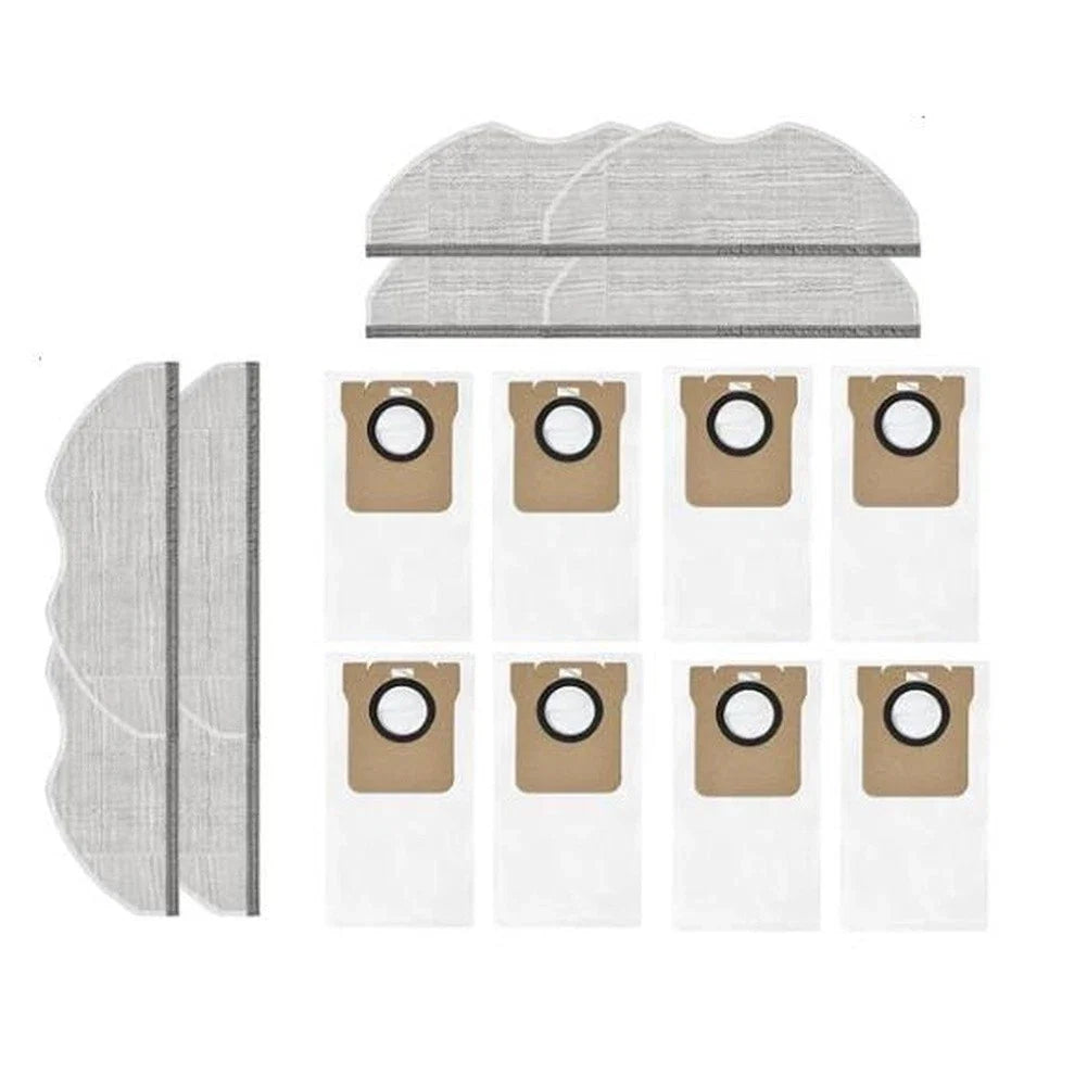 Set of 8 Dust Bags & Mop Cloths for Xiaomi H40 OV51