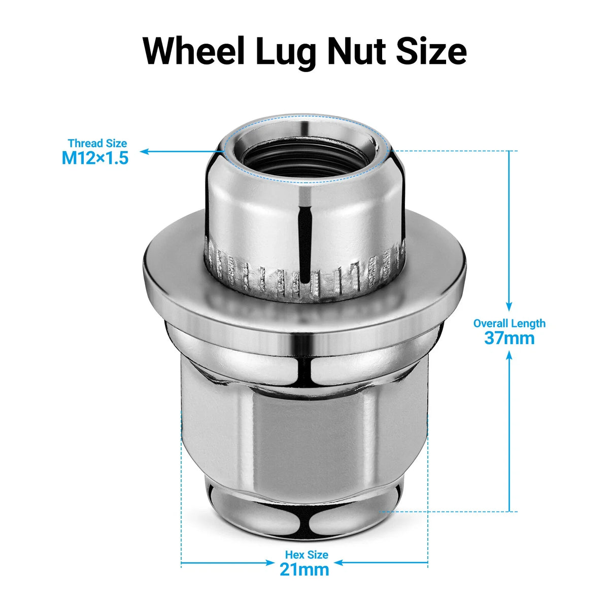 20pcs M12x1.5 Lug Nuts for Toyota Camry Tacoma Highlander Corolla