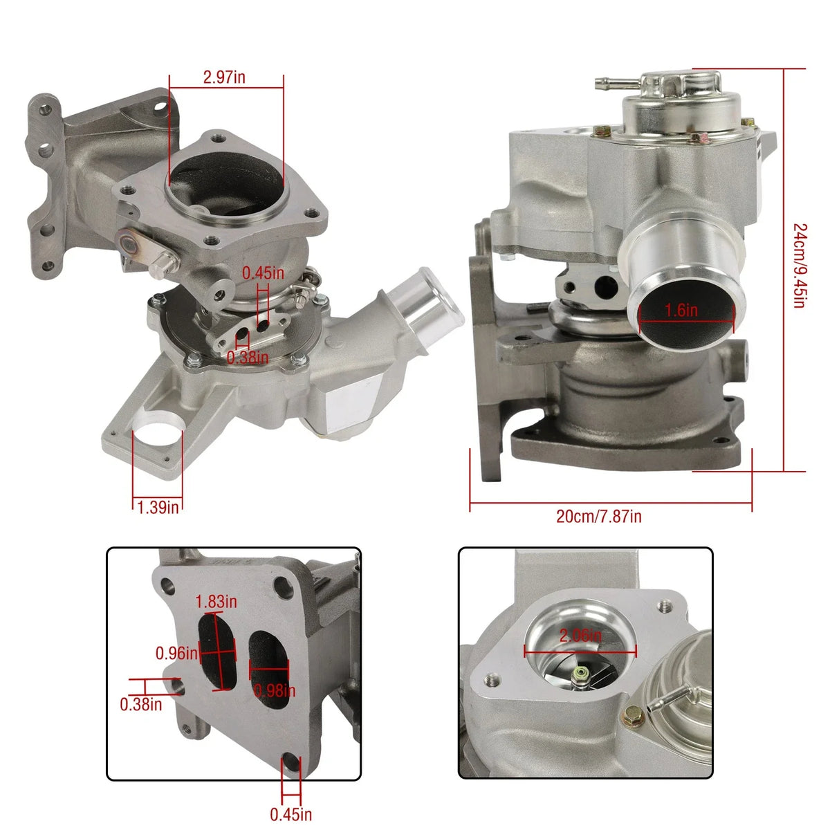VG16 Turbocharger for Honda Accord 2018-2020 (1.5L, 6A0-F4-T/C, 181201132E)