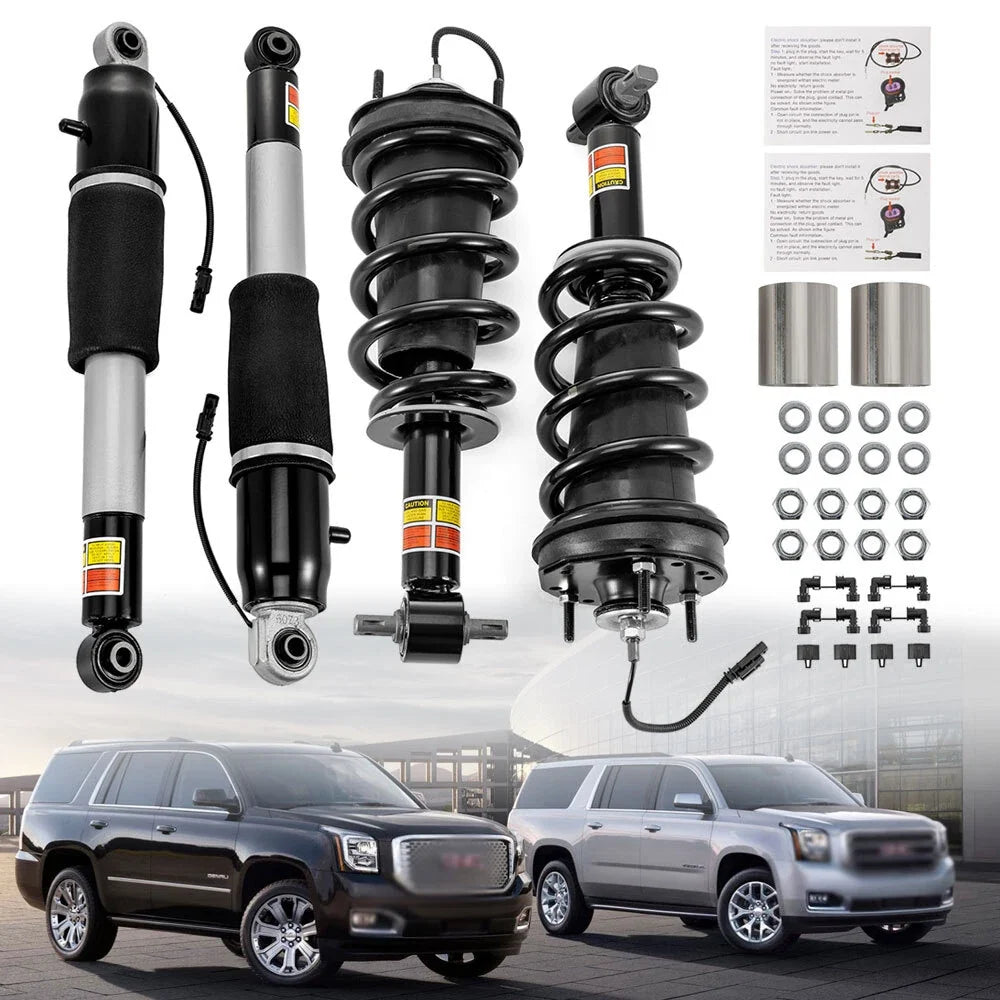 Set of 4 Front Strut Assemblies / Rear Shock Absorbers for Chevrolet Suburban Tahoe (2015–2020)