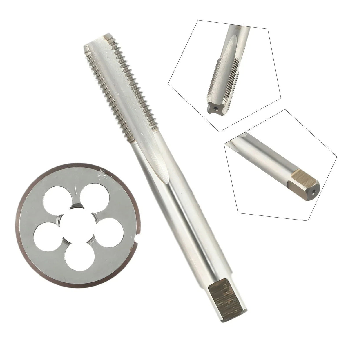 M13 X 1.5mm Hand Tap and Round Die for Metalworking Tool (RHD)