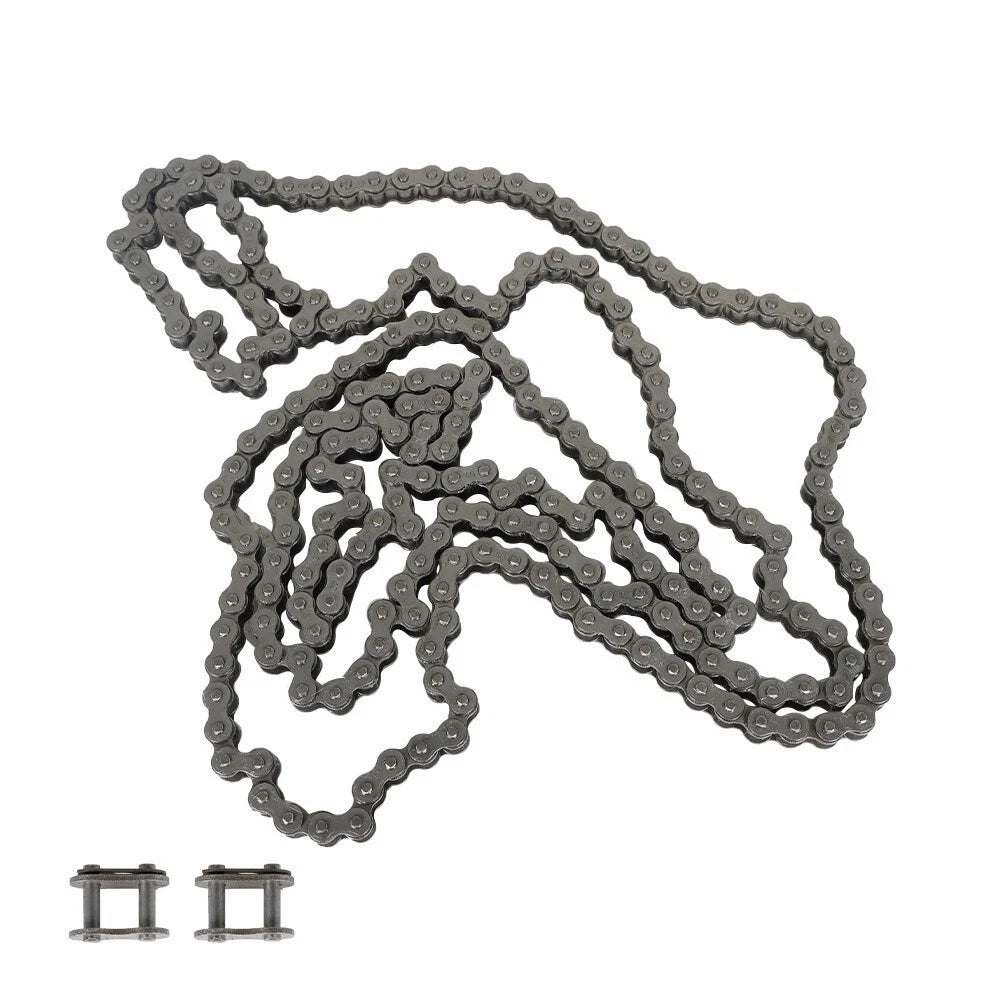 5 Pack #40 Roller Chain 10 Feet with 10 Connecting Links Carbon Steel