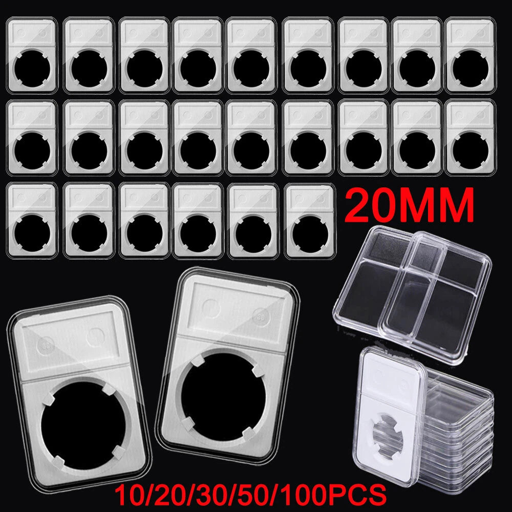 Set of 10 Coin Slab Holders for NGC PCGS Display Storage